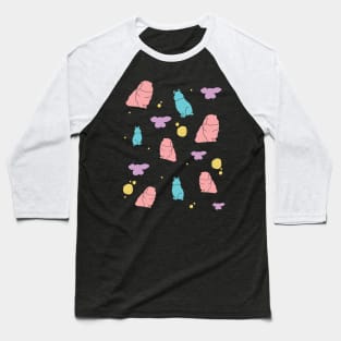 Bunny Terrazo Pattern Baseball T-Shirt